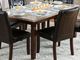 Furniture of America® Marstone Brown Cherry Dining Table with Marble Top-0