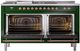 Ilve® Nostalgie II Series 60" Emerald Green Pro Style Dual Fuel Range-1