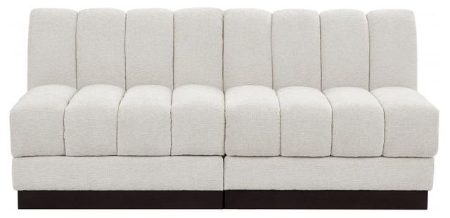 Meridian Furniture Quinn 2-Piece Cream Modular Armless Sofa-1