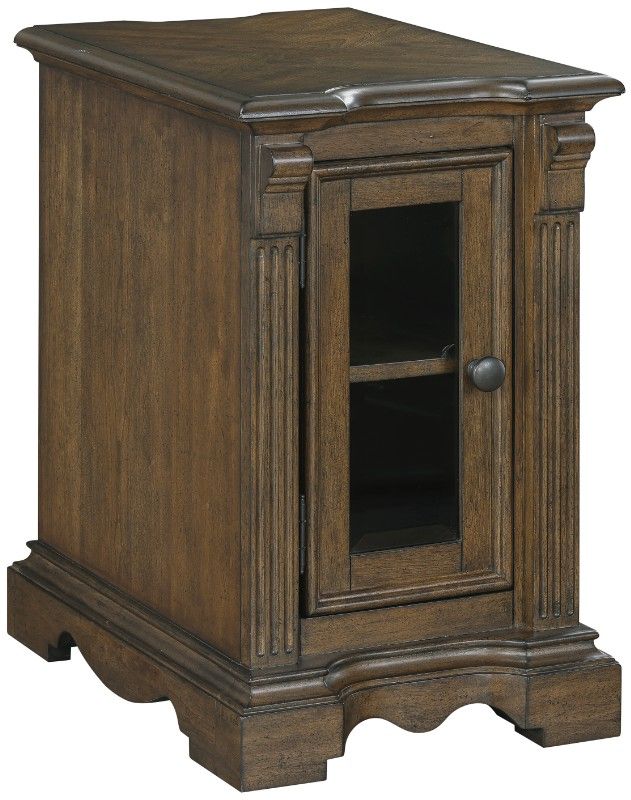 Homelegance® Rochester Brown Chairside Table-0