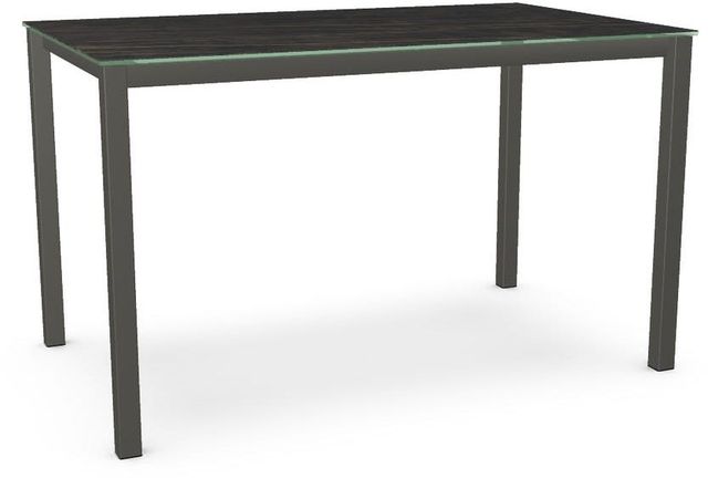 Amisco Customizable Ricard 36" Black Italian Porcelain Counter Height Table-0
