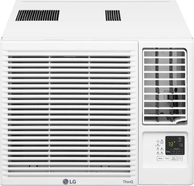 LG 7,6000 BTU's White Smart Wi-Fi Enabled Window Mount Air Conditioner with 3,850 BTU's Heating-0