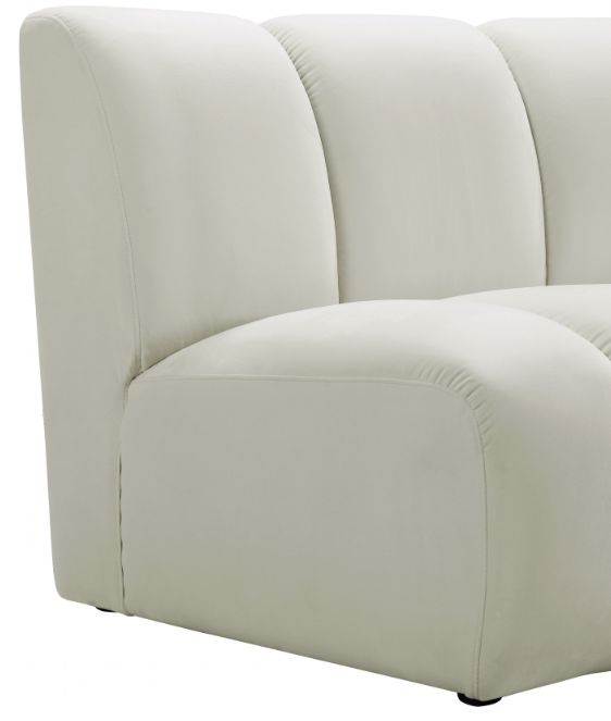 Meridian Furniture Infinity Cream Velvet Modular Chair-3