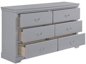 Mazin Furniture Seabright Gray Dresser-2