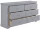 Mazin Furniture Seabright Gray Dresser-2