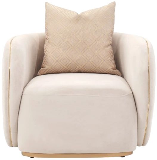 Michael Amini® Ariana Beige Chair-2