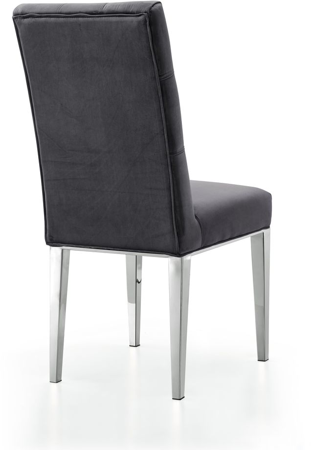 Meridian Furniture Juno Gray Velvet Dining Chair-2