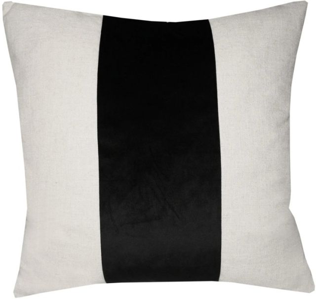 Harp & Finial® Black Stripe Throw Pillow-0