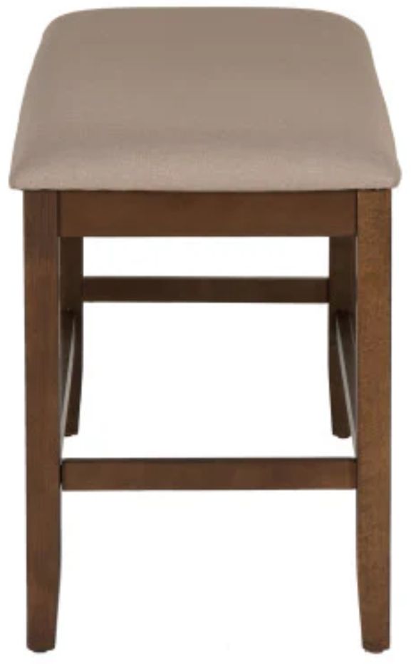 Powell® Seneca Brown Counter Backless Bench-4