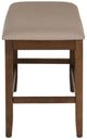 Powell® Seneca Brown Counter Backless Bench-4