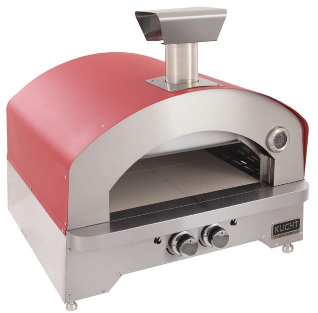 Kucht Professional Napoli 30" Red Outdoor Portable Pizza Oven-3