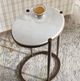 Uttermost® Mercier Bronze Round Marble Accent Table-2