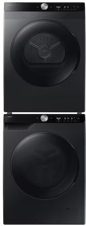 Samsung 6000 Series Black Front Load Washer & Electric Dryer Laundry Pair-1