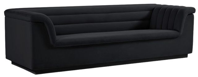 Meridian Furniture Cascade Black Velvet Sofa-0
