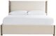 Universal Explore Home™ Dwell Asbury Oatmeal/Boulder Upholstered Queen Panel Bed-2