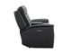 Onyx Power Leather Loveseat-4