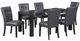 Global Furniture USA D4088DT 7-Piece Black Dining Set-0