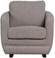 LH Home Feather Baltimo Boucle Greige Club Chair-3