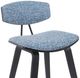 Armen Living Fox Black/Blue Barstool-5