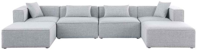 Meridian Furniture Cube 6-Piece Grey Modular Sectional Set-1