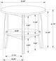 Coaster® Bradley Smokey Gray End Table with Dark Brown Base-2