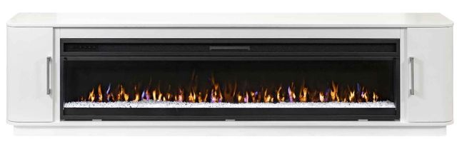 Martin Furniture Uptown Crisp White 84" Fireplace TV Stand-1
