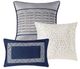Olliix by Madison Park Rhapsody 7 Piece Navy California King Jacquard Comforter Set-2