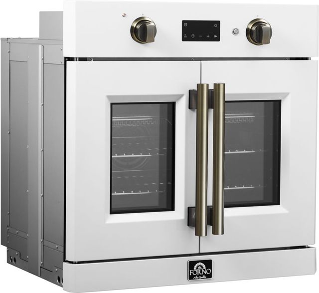 FORNO® Asti Alta Qualita 30" White Single Electric Wall Oven -1