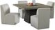 Elements International Jemma 5-Piece Beige/Gray Dining Table Set-0