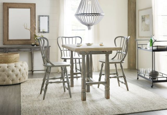 Hooker® Furniture Ciao Bella Speckled Gray Spindle Back Counter Stool-1