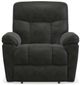 La-Z-Boy® Morrison Navy Leather Power Rocking Recliner with Headrest-1