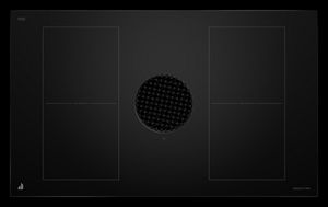 JennAir® 36" NextGen Black Induction Cooktop Front view of the JennAir® 36" NextGen Black Induction Cooktop