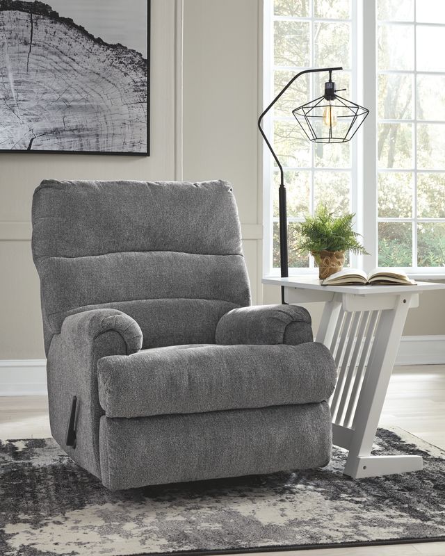 Signature Design by Ashley® Man Fort Graphite Rocker Recliner-3