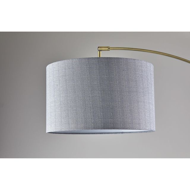 Adesso® Bergen Black/Antique Brass Arc Lamp-2