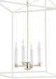 Wildwood Lamps Bailey Matte White/Polished Nickel Hanging Pendant Light-2