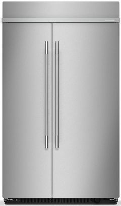 KitchenAid® 48" 30 Cu. Ft. PrintShield™ Stainless Steel Counter Depth Side-by-Side Refrigerator with Platinum Interior