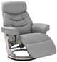 BenchMaster Limited Edition Gray Manual Flip-Up Footrest Recliner-0