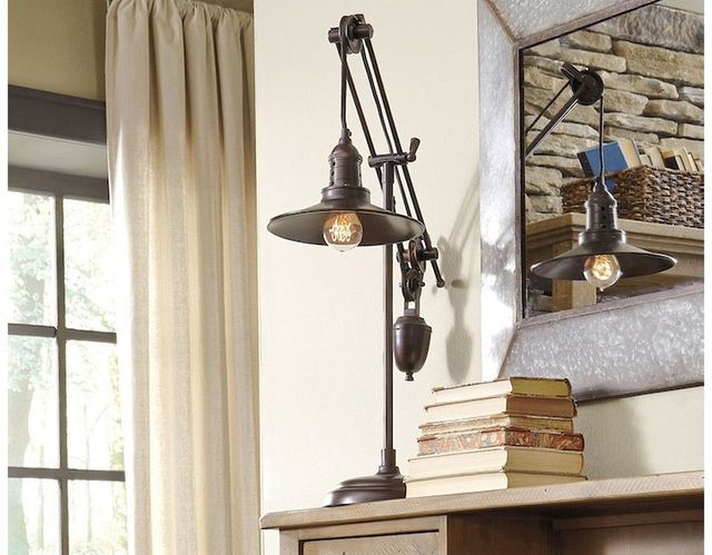 Signature Design by Ashley® Kylen Bronze Metal Desk Lamp-3