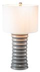 A & B Home Glossy Gray Table Lamp-1