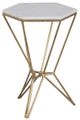 Fairfield® La Bella White Accent Table with Gold Base-1