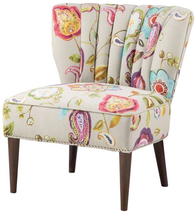Olliix by Madison Park Multi Korey Channel Back Slipper Chair-1
