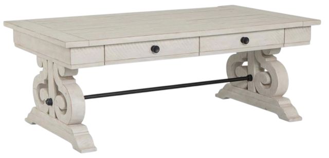 Magnussen Home® Bronwyn Alabaster Rectangular Cocktail Table-0