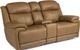 Flexsteel® Elijah Beige Power Loveseat with Console and Power Headrest-0