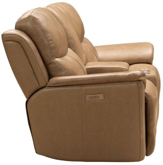 BarcaLounger® Kaden Elliott Taupe Leather Power Reclining Loveseat-3