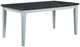 ACME Furniture Lanton Black Dining Table with Antique White Base-0