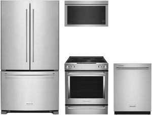 KitchenAid® 4 Piece Stainless Steel Kitchen Package