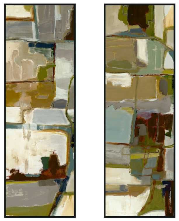 Classic Home Topograph 2-Piece I and II Painting by Buddy Whitlock Set -0
