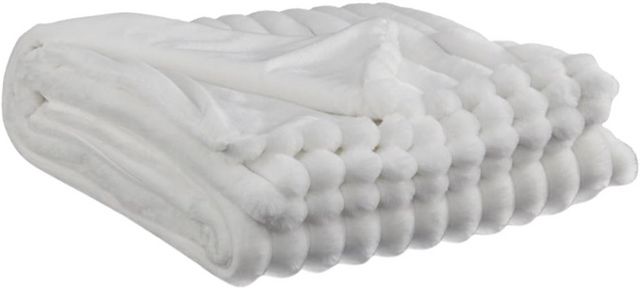 Signature Design by Ashley® Alsonwell 3-Piece White Throw Blanket Set-0