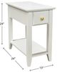 Boulder Creek Furniture Shaker Snow White Chairside Table-2
