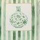 Stylecraft Tamara Day White Designer Pillow with Green Stripes-1